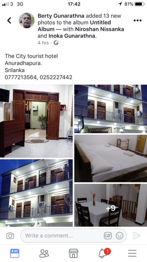 The City Tourist Hotel Anuradhapura Kültér fotó